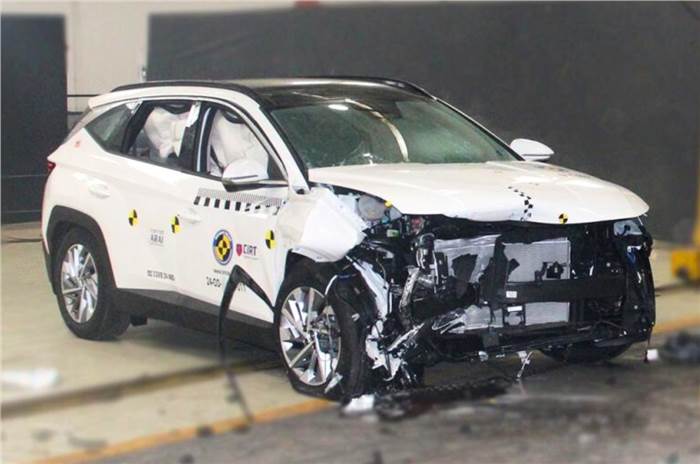 Hyundai Tucson safety rating, Bharat NCAP adult and child protection, 5 star rating